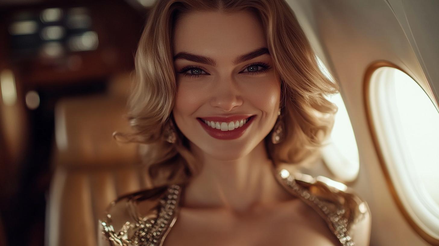 Стюардесса из России вызвала шквал комментариев с фото в полупрозрачном корсете;